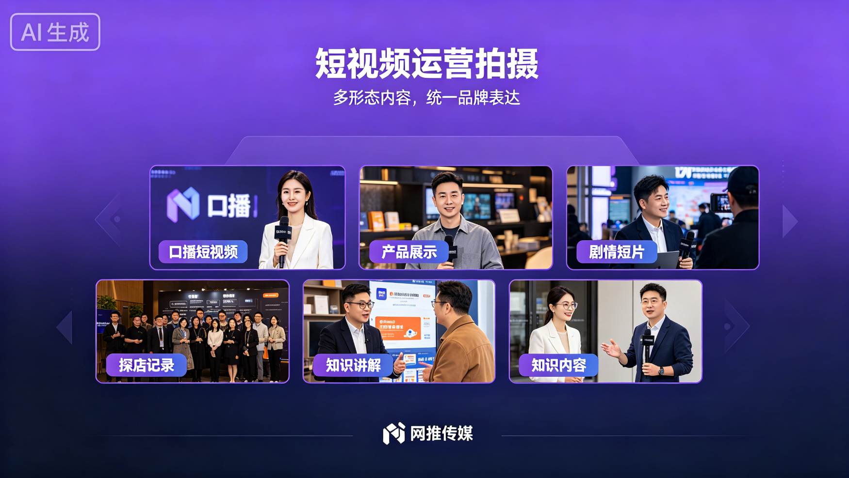 短视频运营宣传图展示