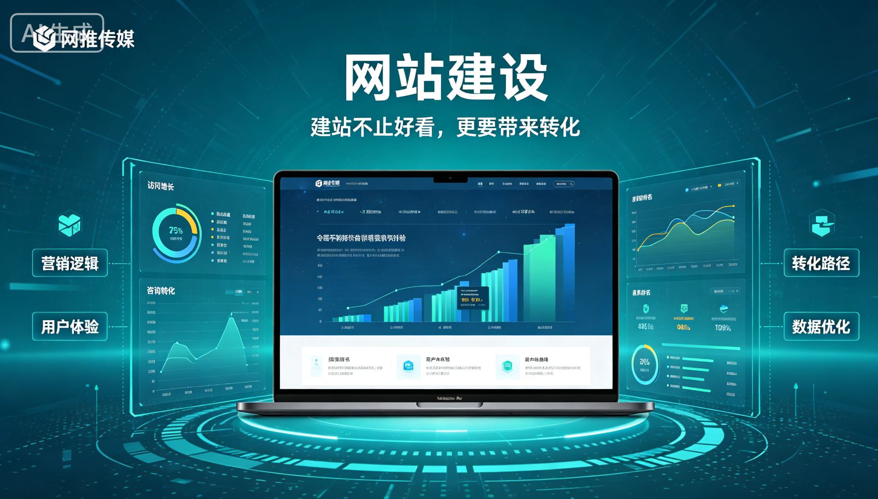 网站建设宣传图展示